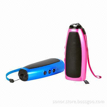 Portable Bluetooth Speakers for Camping, Picnic, Outdoor Sports (3W RMS, Play Time About 3-4 Hours)
